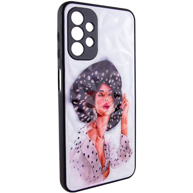 TPU+PC чехол Prisma Ladies для Samsung Galaxy A32 4G (Girl in a hat)