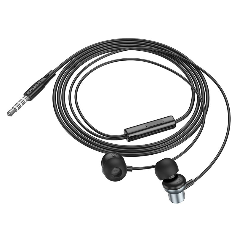 Стерео Наушники Hoco M110 Encourage metal (Metal gray) в магазине vchehle.ua