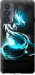 Чехол Бело-голубой огненный дракон для Motorola Edge 20