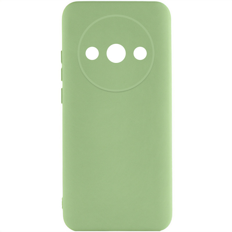 Чехол Silicone Cover Lakshmi Full Camera (A) для Xiaomi Redmi A3 (Зеленый / Pistachio)