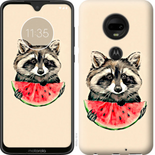 

Чехол Енотик с арбузом для Motorola Moto G7 800041
