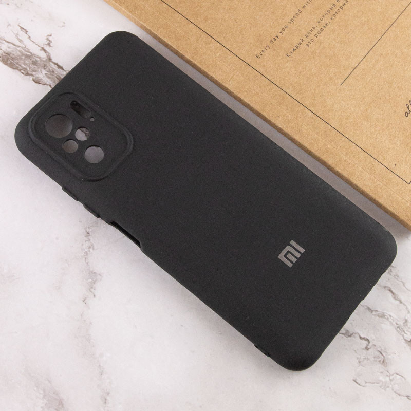 Чехол Silicone Cover My Color Full Camera (A) для Xiaomi Redmi Note 10 / Note 10s (Черный / Black) в магазине vchehle.ua