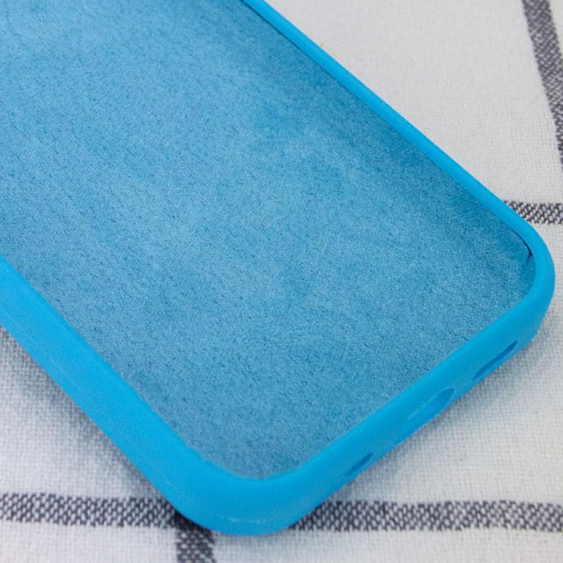 Фото Чехол Silicone Case Full Protective (AA) NO LOGO для Apple iPhone 16 Pro (6.3") (Голубой / Blue) на vchehle.ua