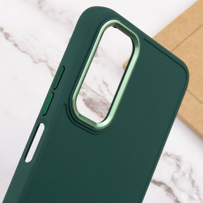 Купить TPU чехол Bonbon Metal Style для Samsung Galaxy A25 5G (Зеленый / Army green) на vchehle.ua