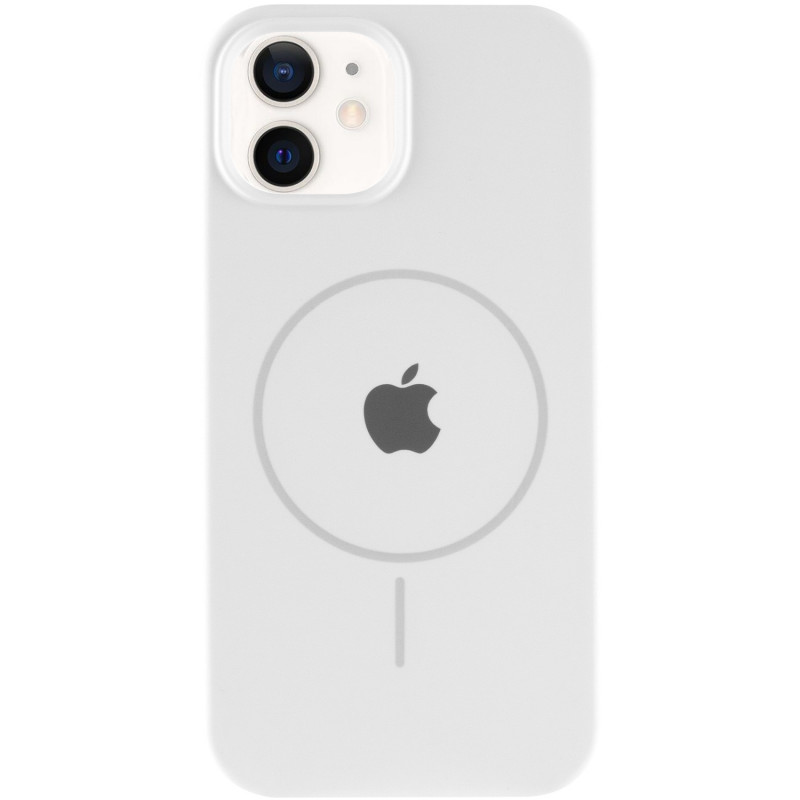 Фото Чехол Silicone Case Full Protective (AA) with Magnetic Safe для Apple iPhone 11 (6.1") (Белый / White) на vchehle.ua