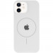 Фото Чехол Silicone Case Full Protective (AA) with Magnetic Safe для Apple iPhone 11 (6.1") (Белый / White) на vchehle.ua