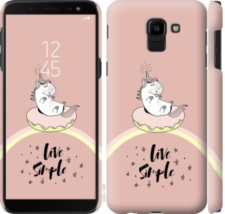 

Чехол Единорожка в пончике для Samsung Galaxy J6 2018 719197