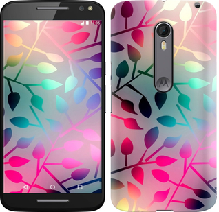Чехол Листья для Motorola Moto X Style