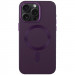 Кожаный чехол Bonbon Leather Metal Style with Magnetic Safe для Apple iPhone 14 Pro (6.1") (Фиолетовый / Dark Purple)