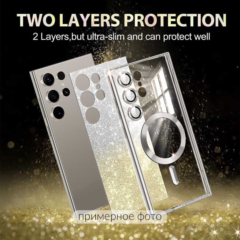 Фото TPU чехол Delight case with Magnetic Safe с защитными линзами на камеру для Samsung Galaxy S21 FE (Золотой / Gold) на vchehle.ua
