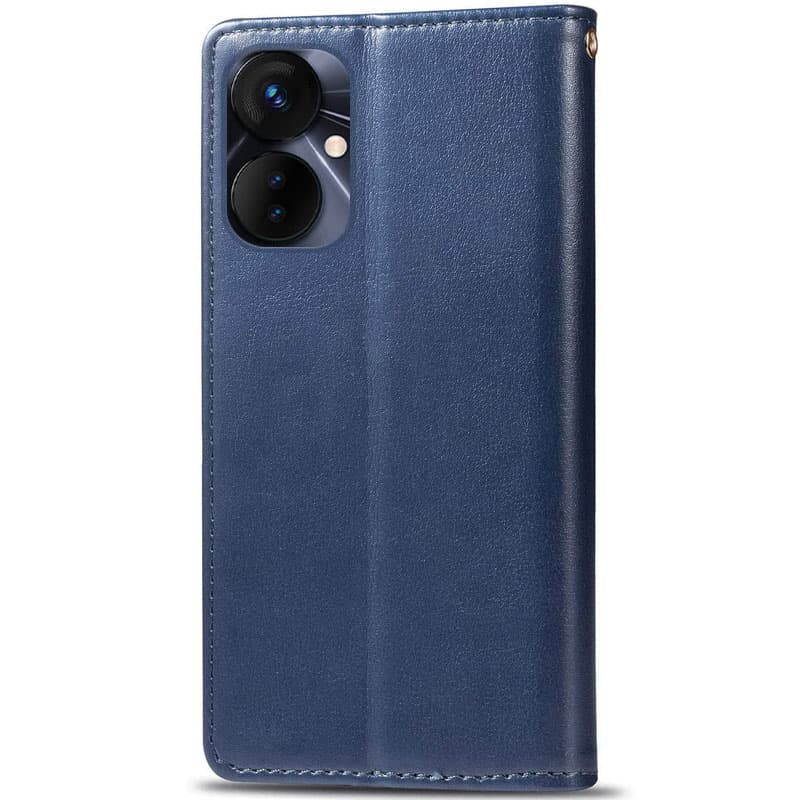 Фото Кожаный чехол книжка GETMAN Gallant (PU) для TECNO Spark 9 Pro (KH7n) (Синий) на vchehle.ua