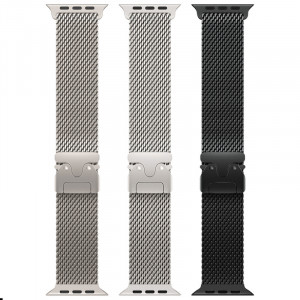 Ремінець Hoco WA33 Original series umbrella buckle Milanese steel strap для Apple watch 44/45/46/49mm
