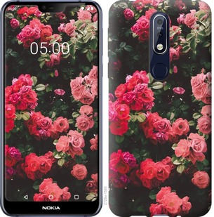 

Чехол Куст с розами для Nokia 7.1 689873