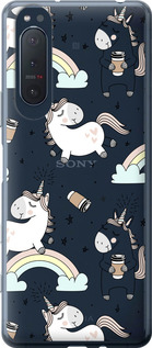 

Чехол Единорог и кофе для Sony Xperia 5 II 1607344