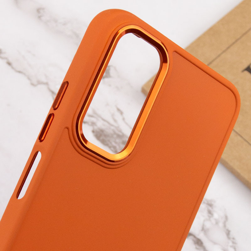 Купить TPU чехол Bonbon Metal Style для Samsung Galaxy A34 5G (Оранжевый / Papaya) на vchehle.ua
