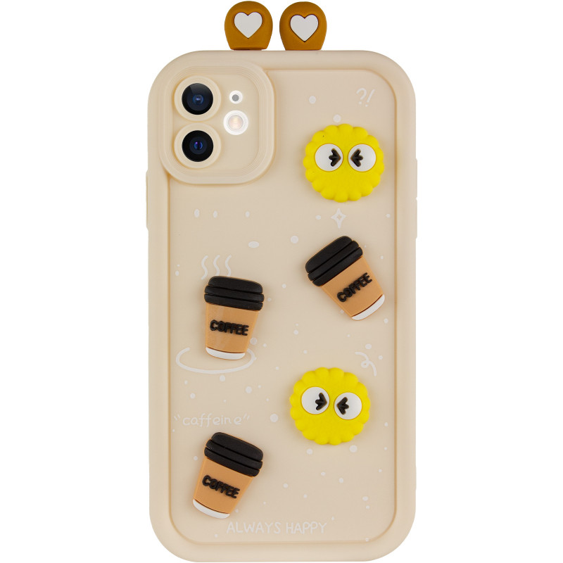 Фото Чехол TPU Toys Case with Ears для Apple iPhone 12 (6.1") (Sand) на vchehle.ua