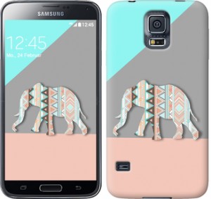 Чехол Узорчатый слон для Samsung Galaxy S5 g900h
