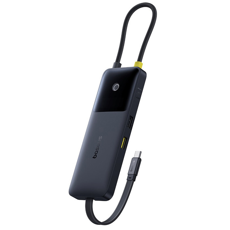 Перехідник HUB Baseus OS Dual Fast Charging 6in1 (Type-C to HDMI4K@60Hz+2xUSB-A+3xUSB-C) (B0007090)