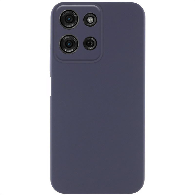 Чехол Silicone Cover Lakshmi Full Camera (AA) для Motorola Moto G75 5G (Синий / Midnight Blue)