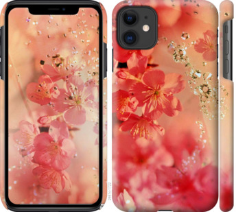 

Чехол Розовые цветы для iPhone 11 779957