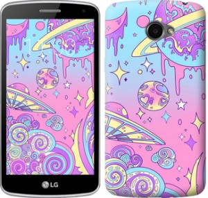 Чехол Розовая галактика для LG K5 X220