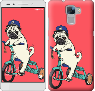 

Чехол Мопс на велосипеде для Huawei Honor 7 87801