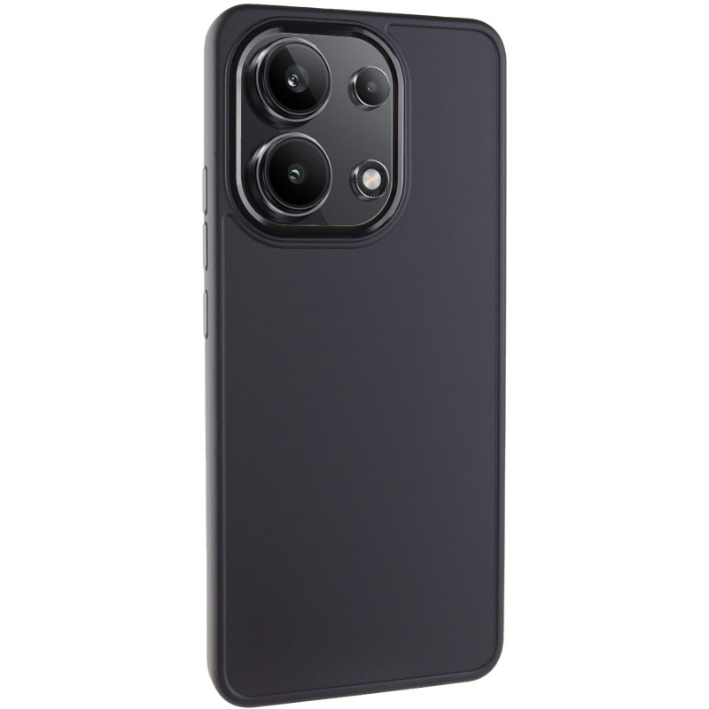 TPU чехол Bonbon Metal Style для Xiaomi Redmi Note 13 4G (Черный / Black)