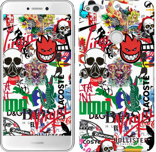

Чохол Many different logos на Huawei P8 Lite (2017) 638123