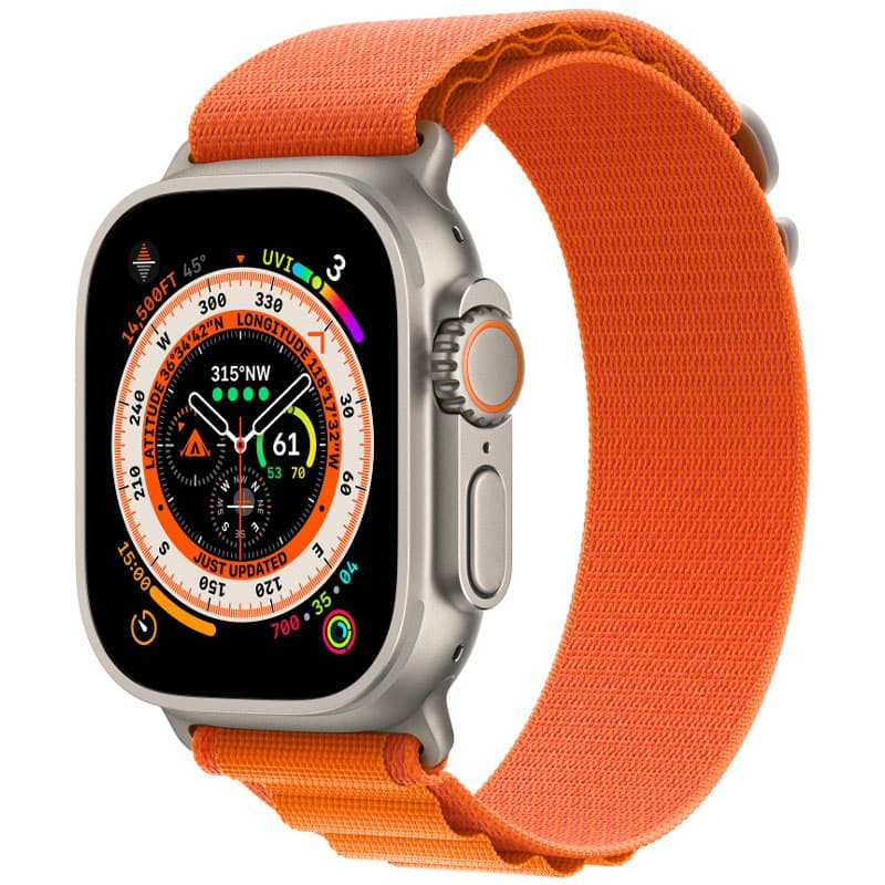 Ремінець Alpine Loop для Apple watch 42mm/44mm/45mm/49mm (m/l) (Помаранчевий / Orange)