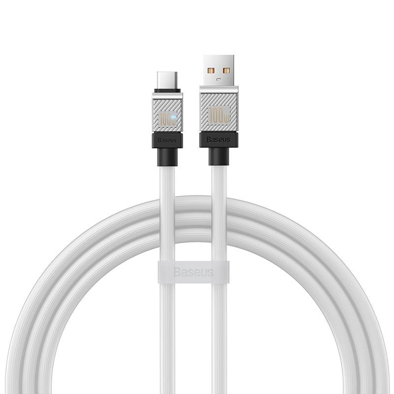 Дата кабель Baseus CoolPlay Series USB to Type-C 100W (1m) (CAKW00060) (White)