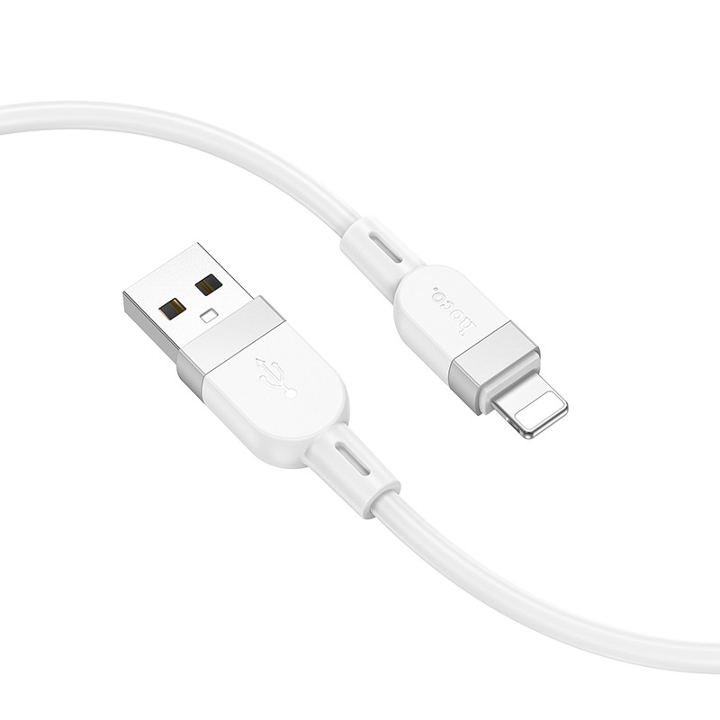 Фото Дата кабель Hoco X109 Energy silicone USB to Lightning (1m) (White) на vchehle.ua