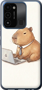 Чохол Funny Capybara CEO Working на Tecno Spark 8C KG5k
