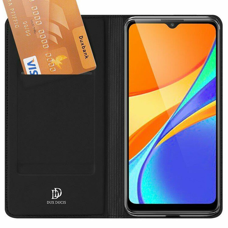 Фото Чехол-книжка Dux Ducis с карманом для визиток для Samsung Galaxy A03 Core (Черный) на vchehle.ua