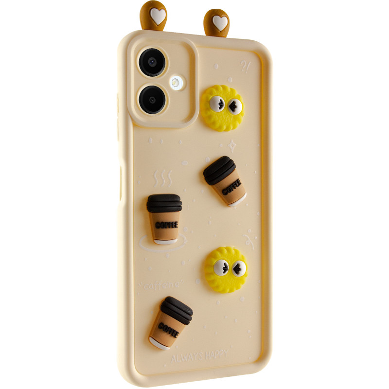 Чехол TPU Toys Case with Ears для Samsung Galaxy A06 (Sand)