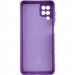 Фото Чохол Silicone Cover Lakshmi Full Camera (AA) на Samsung Galaxy A12 (Фіолетовий / Purple) на vchehle.ua