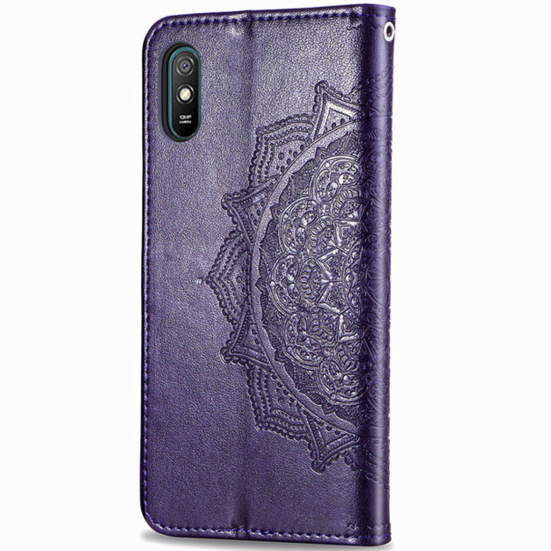 Фото Кожаный чехол (книжка) Art Case с визитницей для Xiaomi Redmi 9A (Фиолетовый) в магазине vchehle.ua