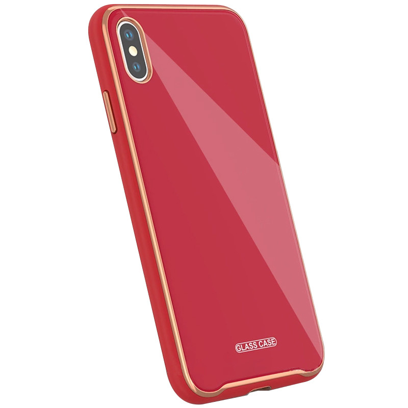 

TPU+Glass чехол Venezia для iPhone X (5.8") (Красный / Red) 923300