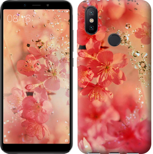 

Чехол Розовые цветы для Xiaomi Mi A2 650305