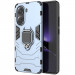Ударопрочный чехол Transformer Ring for Magnet для Xiaomi Poco X7 Pro (Серый / Metal slate)