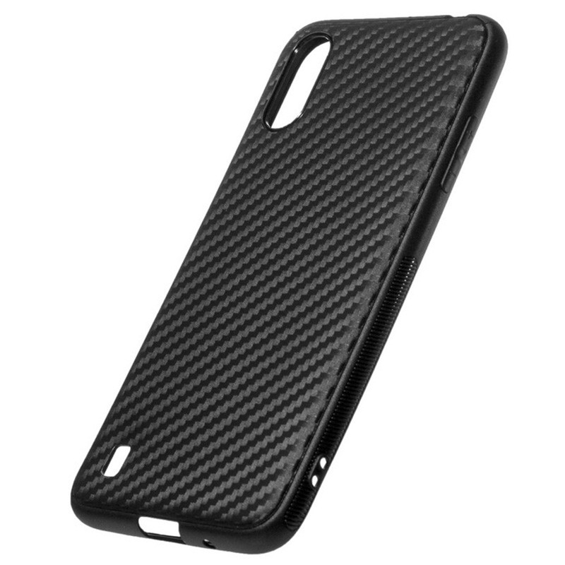 Фото TPU чохол Epic Carbon на Samsung Galaxy A01 (Чорний) на vchehle.ua