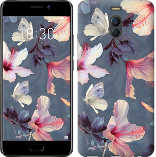 

Чехол Нарисованные цветы для Meizu M6 Note 596320