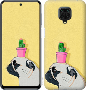 

Чехол Мопс с кактусом для Xiaomi Redmi Note 9S 933955