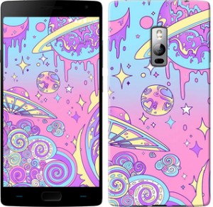 Чехол Розовая галактика для OnePlus 2