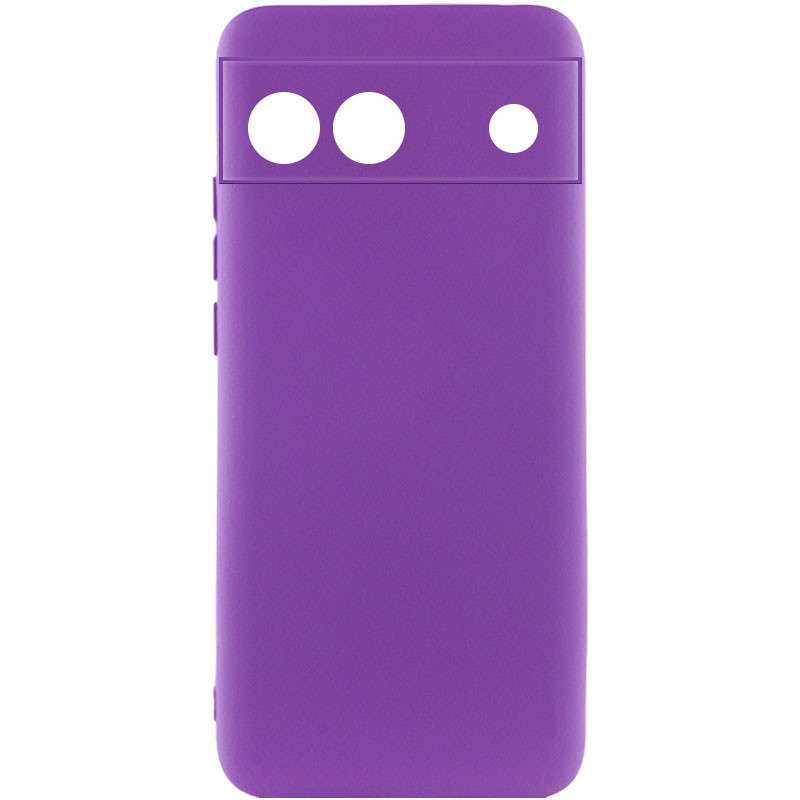 Чохол Silicone Cover Lakshmi Full Camera (A) на Google Pixel 6a (Фіолетовий / Purple)