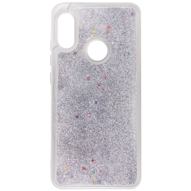 

TPU чехол Liquid hearts для Xiaomi Redmi Note 6 (SC) (Серебряный) 873877