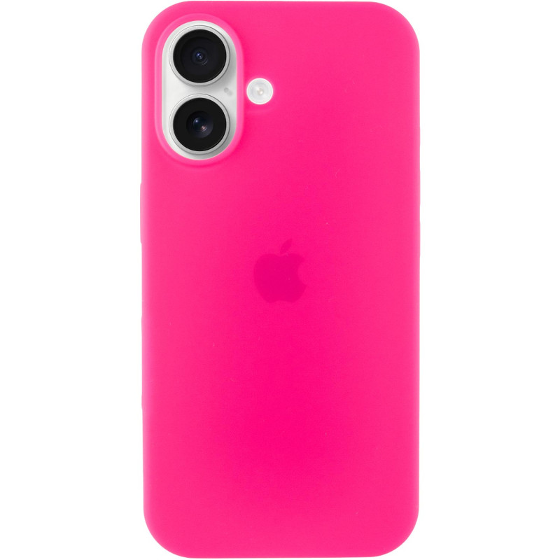 Чехол Silicone Case Full Protective (AA) для Apple iPhone 16 (6.1") (Розовый / Barbie pink)