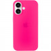 Чехол Silicone Case Full Protective (AA) для Apple iPhone 16 (6.1") (Розовый / Barbie pink)