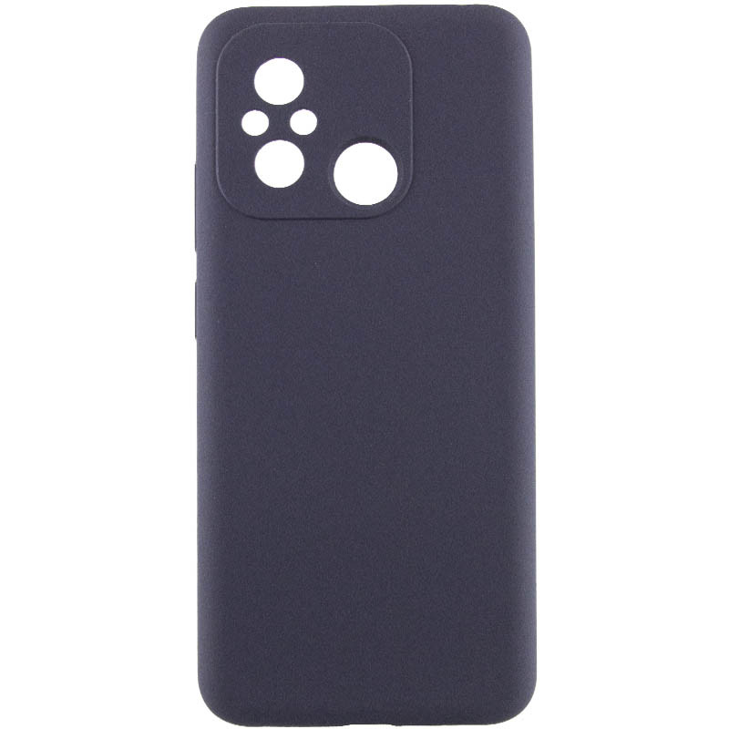 Чохол Silicone Cover Lakshmi Full Camera (AAA) на Xiaomi Redmi 12C (Сірий / Dark Gray)