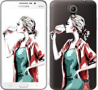 

Чохол Дівчина з келихом на Samsung Galaxy Mega 2 Duos G750 841420