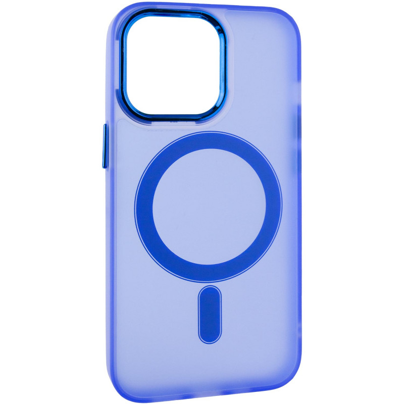 Фото Чехол TPU+PC Lily with Magnetic safe для Apple iPhone 13 Pro Max (6.7") (Blue) на vchehle.ua